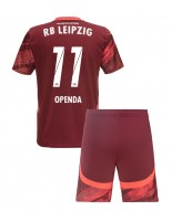 Otroške Nogometnih dresov RB Leipzig Lois Openda #11 Gostujoči 2024-25 Kratki rokavi (+ hlače)